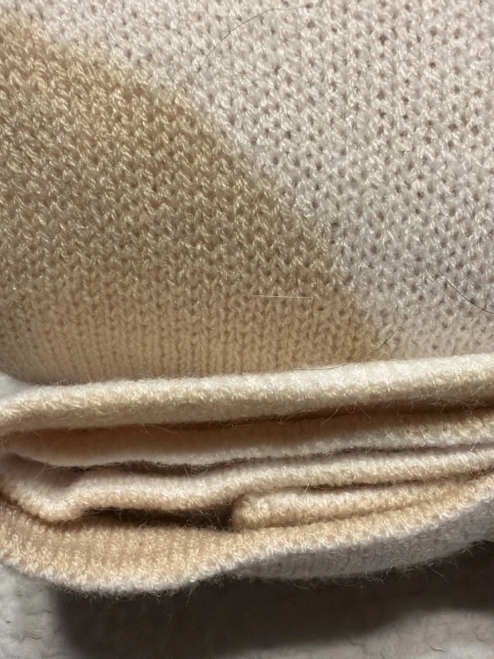 Target Threshold Reversible Throw in Cream and Tan Stripe